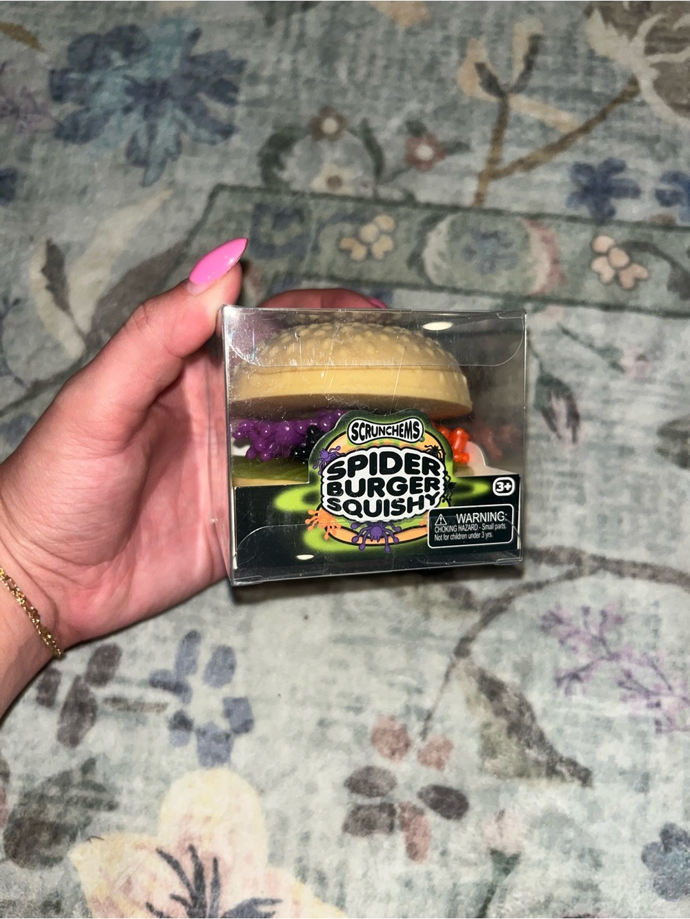 Kohl's Scrunchems Spider Burger Squishy - Purple & Orange